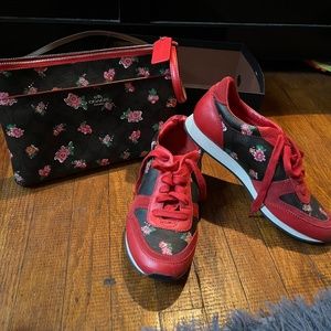 Coach crossbody and sneakers size 7.5